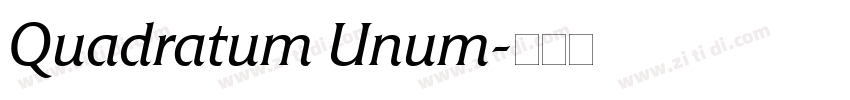 Quadratum Unum字体转换